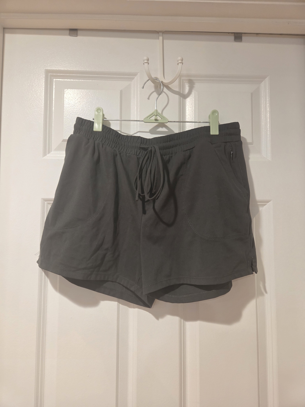 Cynthia Rowley Olive Green Athletic Drawstring Shorts